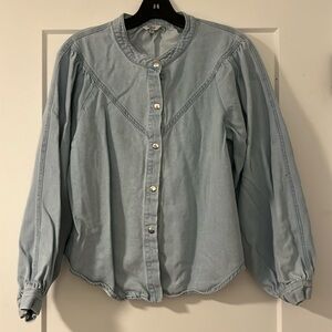 Rails snap button denim shirt